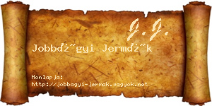 Jobbágyi Jermák névjegykártya